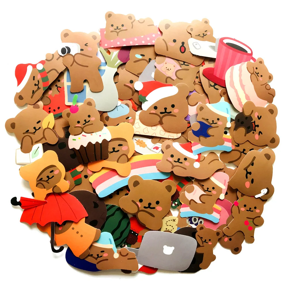 10/30/50PCS Korean Cute Bear Graffiti Waterproof Sticker Cartoon Creative Trend Animal Decoration Decal Water CupHelmetWholesale
10/30/50PCS Korean Cute Bear Graffiti Waterproof Sticker Cartoon Creative Trend Animal Decoration Decal Water CupHelmetWholesale