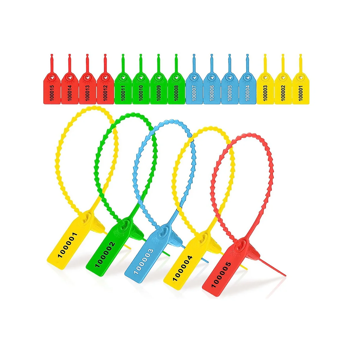 1000 Pcs Plastic Tamper Seals Fire Extinguisher Tags Security Tags Seals Safety Numbered Zip Ties Labels (Multicolor) 
1000 Pcs Plastic Tamper Seals Fire Extinguisher Tags Security Tags Seals Safety Numbered Zip Ties Labels (Multicolor)