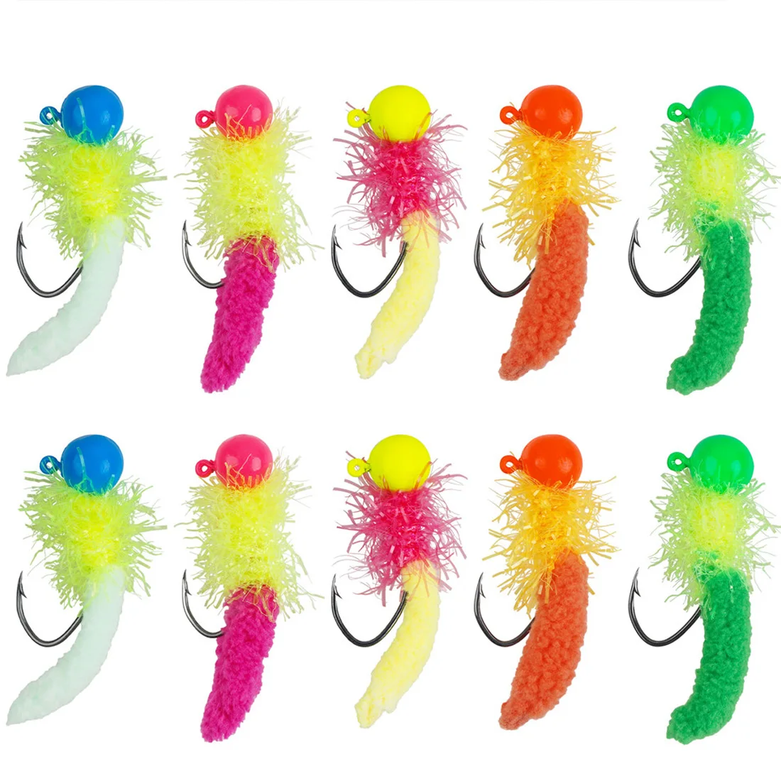 15/30/50Pcs Jig head Hook 3.5g Feather slab tail crappie jig Bass lure Marabou Crappie Jig Fly Fishing Weighted fishing hooks
15/30/50Pcs Jig head Hook 3.5g Feather slab tail crappie jig Bass lure Marabou Crappie Jig Fly Fishing Weighted fishing hooks
