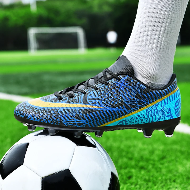 

Men's High Top Football Boots Anti-Skid Soccer Shoes FG/TF Wear-Resistant Training Shoes Boy's Outdoor Soccer Cleats 2023 New