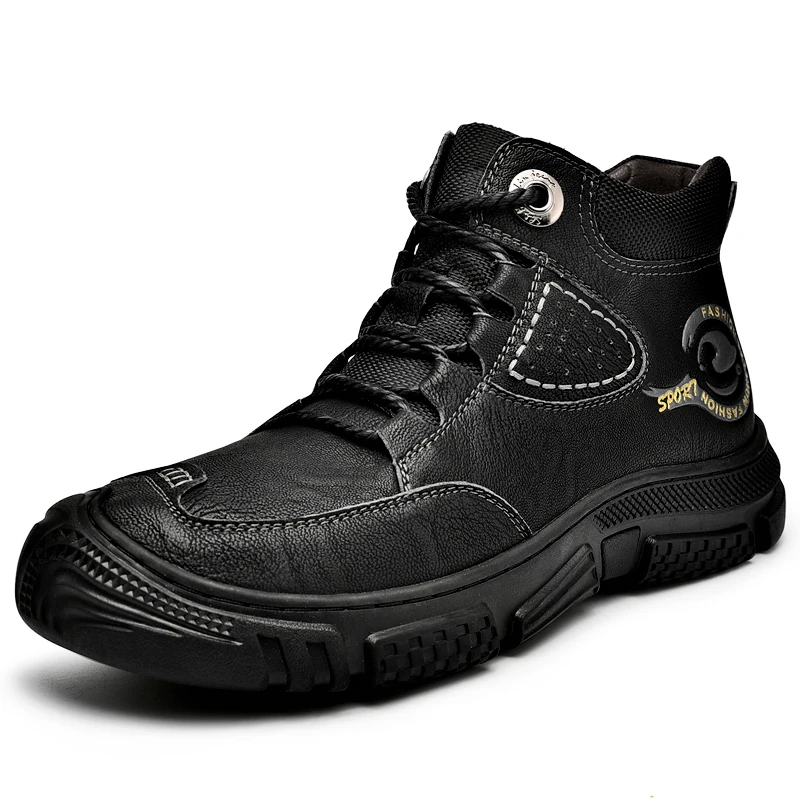 HIKEUP Walking Shoes Men Outdoor Hiking Shoes High-top Warm Casual Leather Shoes Tactical Military Boots Lace-Up Non-slip
HIKEUP Walking Shoes Men Outdoor Hiking Shoes High-top Warm Casual Leather Shoes Tactical Military Boots Lace-Up Non-slip