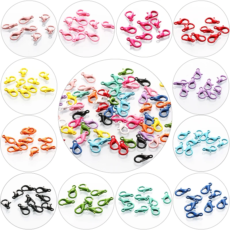 Wholesale 6x12/8x14mm 30pcs Multicolor Lobster Clasp Jump Rings For Bracelet Necklace Chain DIY Jewelry Making Findings Supplies
Wholesale 6x12/8x14mm 30pcs Multicolor Lobster Clasp Jump Rings For Bracelet Necklace Chain DIY Jewelry Making Findings Supplies
