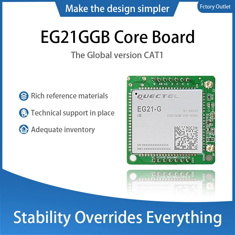 Quectel EG21 EG21GGB-128-SGNS Development Core Board EG21-G CAT1 Module The Global version suporrt GNSS
Quectel EG21 EG21GGB-128-SGNS Development Core Board EG21-G CAT1 Module The Global version suporrt GNSS