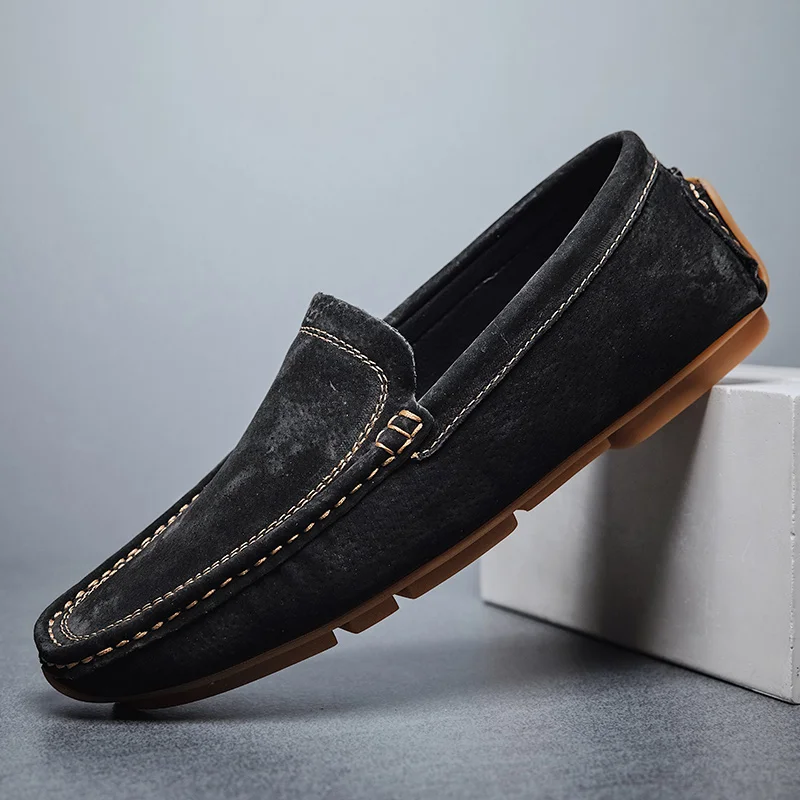 High Quality Suede Leather Handmade Loafers Men Dress Boat Casual Footwear Driving Slip on Winter Summer Peas Male Shoes For Men
High Quality Suede Leather Handmade Loafers Men Dress Boat Casual Footwear Driving Slip on Winter Summer Peas Male Shoes For Men