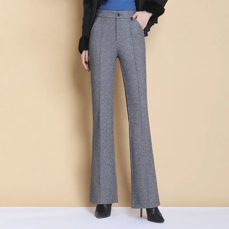 Новинка 2024, модные женские брюки полной длины с высокой талией и плиссированными карманами, однотонные расклешенные прямые Костюмные однотонные брюки T104
Новинка 2024, модные женские брюки полной длины с высокой талией и плиссированными карманами, однотонные расклешенные прямые Костюмные однотонные брюки T104