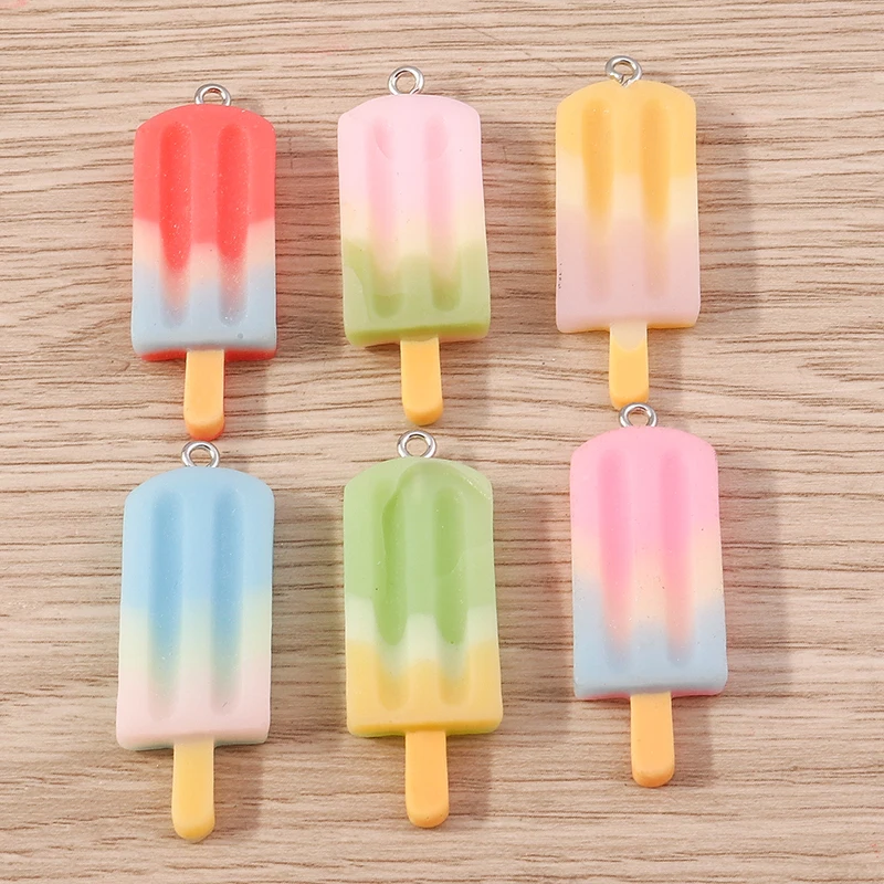 10pcs 14x41mm Cute Colorful Summer Food Popsicle Charms Pendants for Drop Earrings Necklaces DIY Keychains Jewelry Making
10pcs 14x41mm Cute Colorful Summer Food Popsicle Charms Pendants for Drop Earrings Necklaces DIY Keychains Jewelry Making