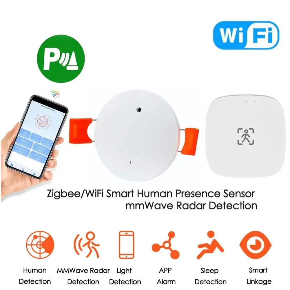 For Tuya Zigbee Wifi Smart Human Presence Sensor With APP Millimeter Motion Detection Luminance Radar Life Wave Smart Senso I8S7
For Tuya Zigbee Wifi Smart Human Presence Sensor With APP Millimeter Motion Detection Luminance Radar Life Wave Smart Senso I8S7
