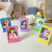 Ins Plastic Photo Frame Colorful Picture Frame Instax Album for Mini Instax Card Name Picture Holder Desktop Decoration Ins Plastic Photo Frame Colorful Picture Frame Instax Album for Mini Instax Card Name Picture Holder Desktop Decoration