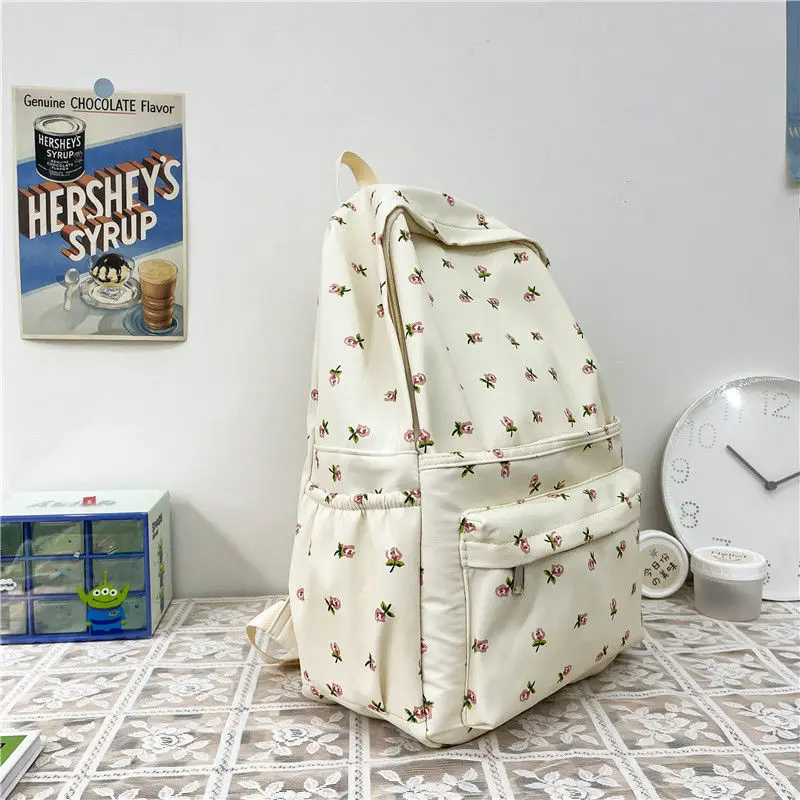 School backpacks for teenagers luxury brand small flower deco nylon shoulder book bags women rucksack mochila notebook
School backpacks for teenagers luxury brand small flower deco nylon shoulder book bags women rucksack mochila notebook