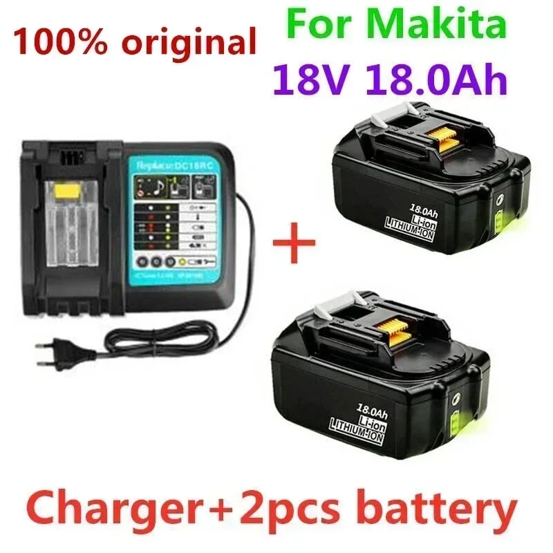 18V18Ah Rechargeable Battery 18000mah Li-Ion Battery Replacement Power Battery for MAKITA BL1880 BL1860 BL1830battery+3A Charger
18V18Ah Rechargeable Battery 18000mah Li-Ion Battery Replacement Power Battery for MAKITA BL1880 BL1860 BL1830battery+3A Charger