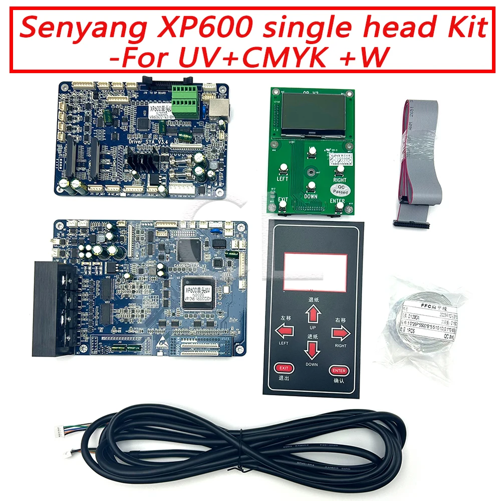 

Senyang printer XP600 UV DTF board kit for Epson xp600 single head carriage board main board for Eco solvent printer CMYKW