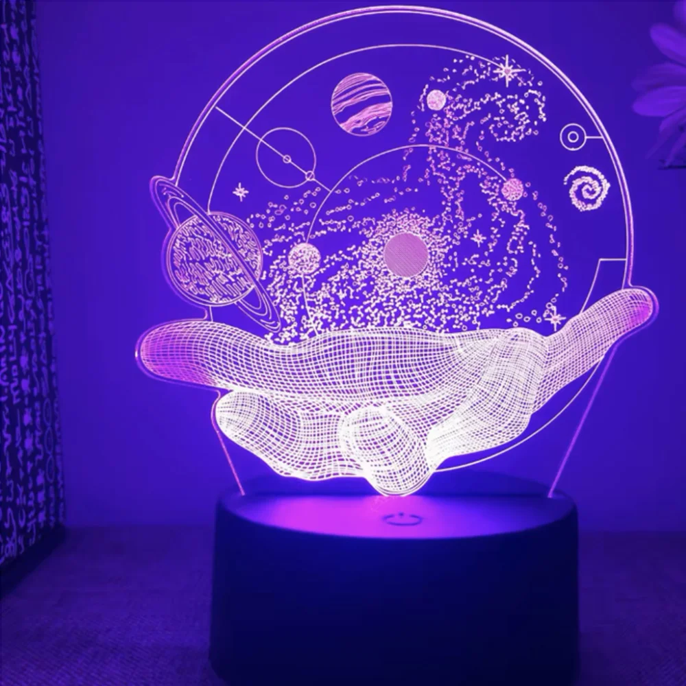 

Акриловый светодиодный ночник «Держите звезды в руках», декоративная лампа для детской комнаты, подарок на день рождения