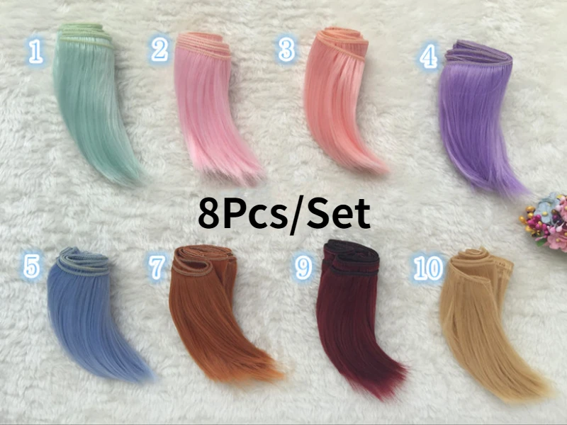 8Pcs/Set BJD SD Doll Cotton Doll Big Roll Big Bend Inside Buckle High Temperature Silk Wig Hairline 10cm
8Pcs/Set BJD SD Doll Cotton Doll Big Roll Big Bend Inside Buckle High Temperature Silk Wig Hairline 10cm