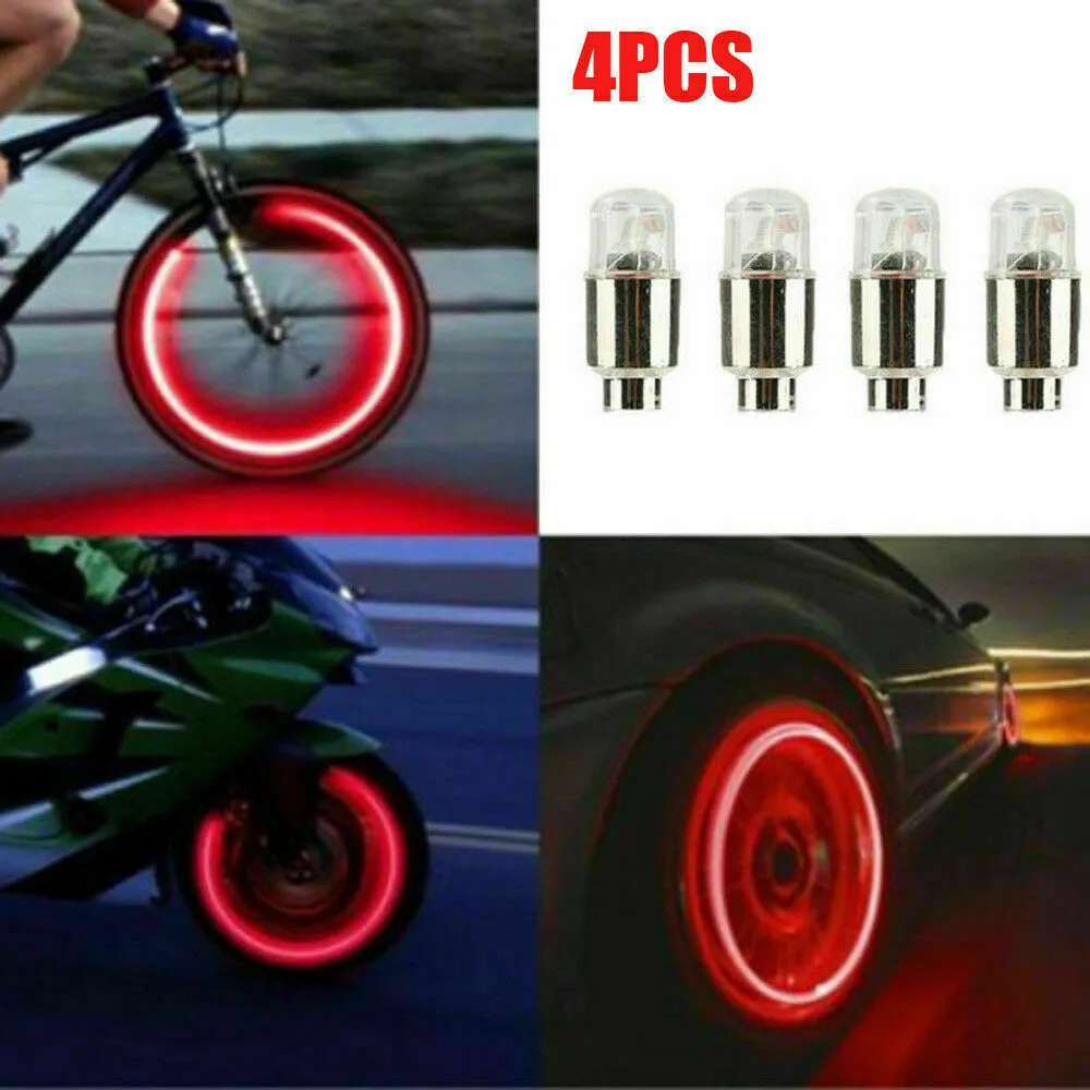 4 PCS Car Auto Wheel Tire Tyre Air Valve Stem LED Light Covers Accessories Kits Rust Resistant Decorative Accessories
4 PCS Car Auto Wheel Tire Tyre Air Valve Stem LED Light Covers Accessories Kits Rust Resistant Decorative Accessories