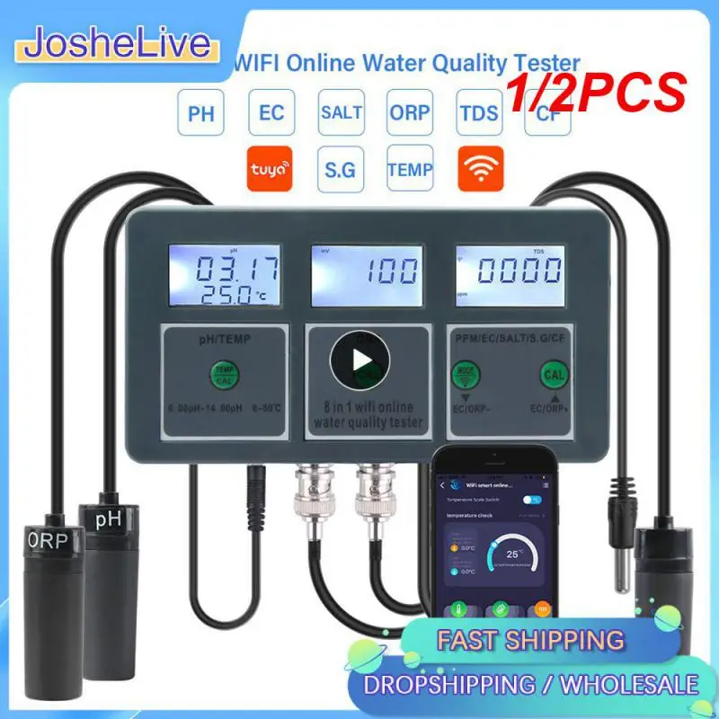 1/2PCS Yieryi WiFi Tuya Smart PH ORP TDS EC SALT S. G TEMP CF Monitor Meter Online Aquarium Water Quality Tester Data Logger
1/2PCS Yieryi WiFi Tuya Smart PH ORP TDS EC SALT S. G TEMP CF Monitor Meter Online Aquarium Water Quality Tester Data Logger