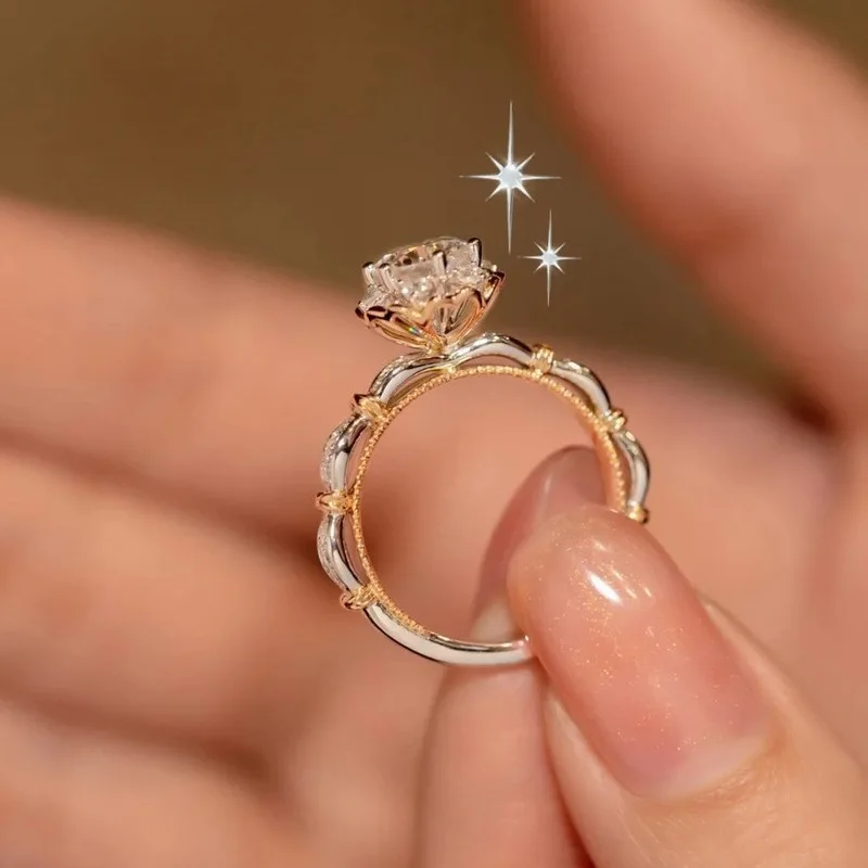 Classic S925 Sterling Silver Moissanite Diamond Wedding Engagement Bridal Ring Sets Fine Jewelry For Gifts Women Certificate
Classic S925 Sterling Silver Moissanite Diamond Wedding Engagement Bridal Ring Sets Fine Jewelry For Gifts Women Certificate