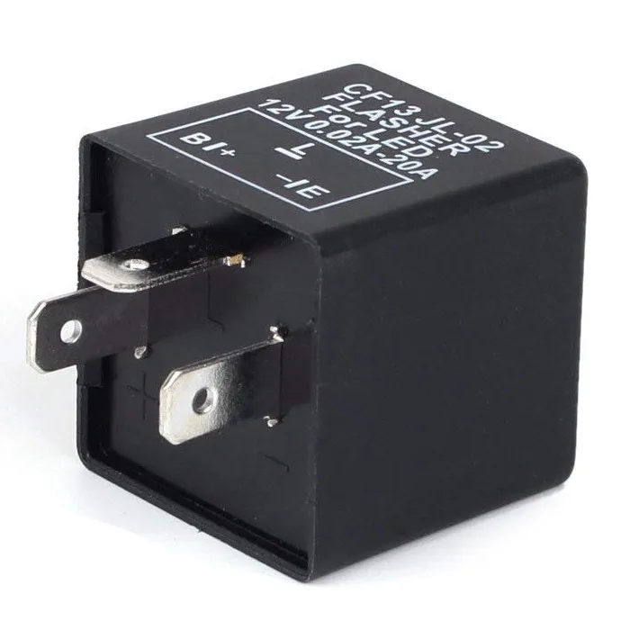 

Car 3-pin CF-13 Electronic LED 12V Flasher Relay Fix for Turn Signal Blinker