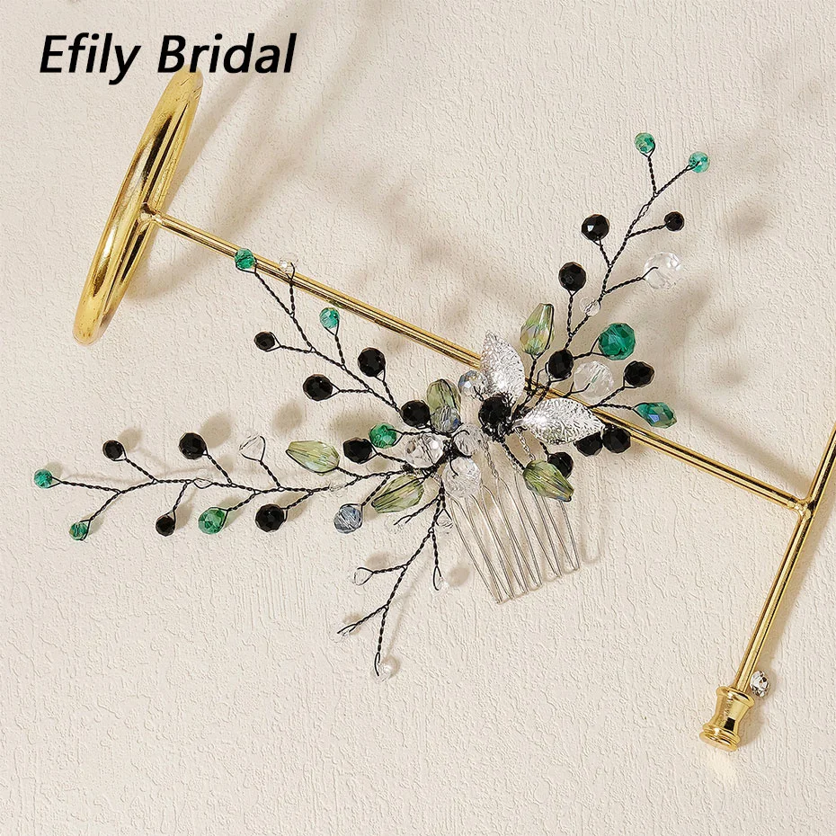 Efily Bridal Vintage Green Black Crystal Hair Comb Tiara Wedding Hair Accessories for Bride Headpiece Jewelry Bridesmaid Gift
Efily Bridal Vintage Green Black Crystal Hair Comb Tiara Wedding Hair Accessories for Bride Headpiece Jewelry Bridesmaid Gift