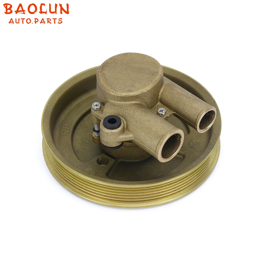 

BAOLUN Replace 3812519 Raw Sea Impeller Water Pump with Serpentine Pulley For Volvo Penta V6 V8 4.3 5.0 5.7 21212799