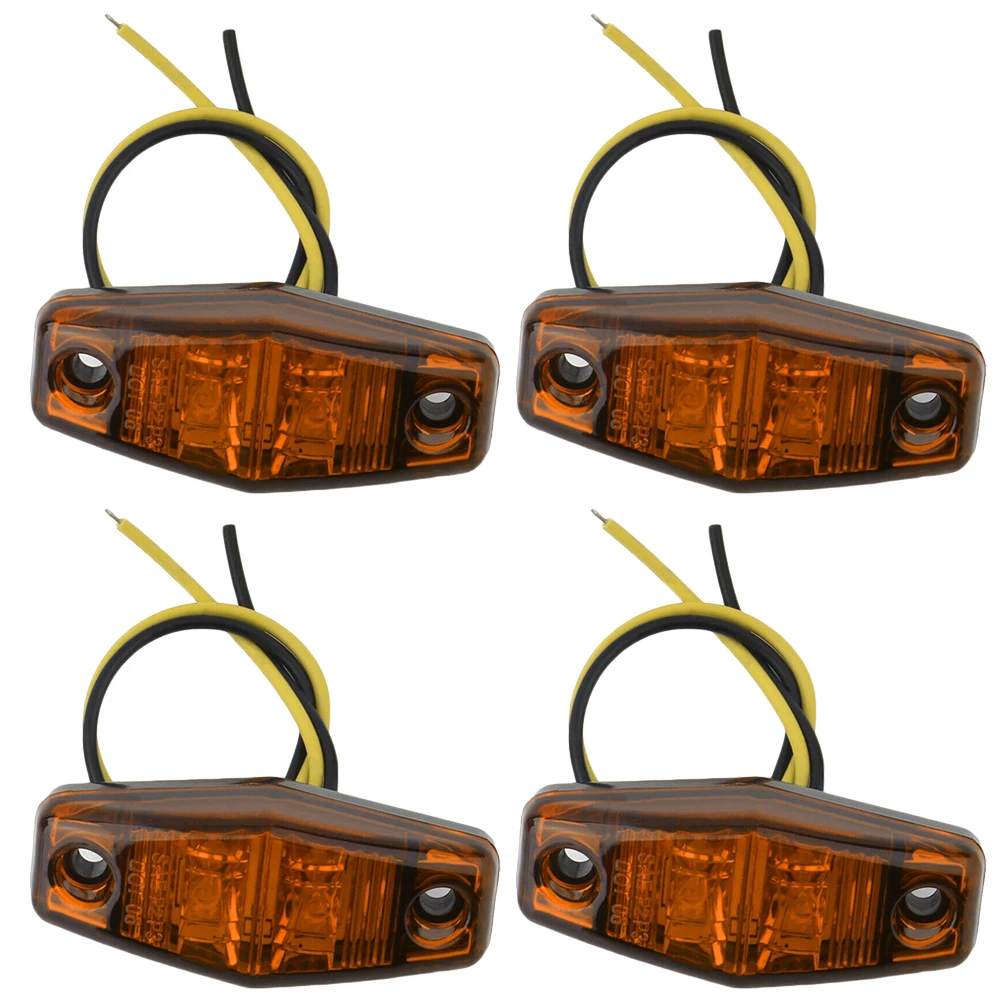 4pcs Amber LED Side Marker Lights 2*5W 12V--24V Piranha Lamp Universal For SUV, Vans, Lorry, Rvs, Trucks High Brightness
4pcs Amber LED Side Marker Lights 2*5W 12V--24V Piranha Lamp Universal For SUV, Vans, Lorry, Rvs, Trucks High Brightness