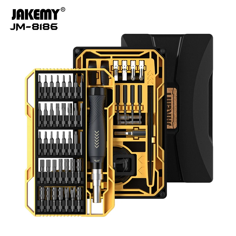 

JAKEMY 83 IN 1 Precision Magnetic Screwdriver Set Tweezers Spudger Pry Opening Tools for Mobile Phone Computer Repair Kit