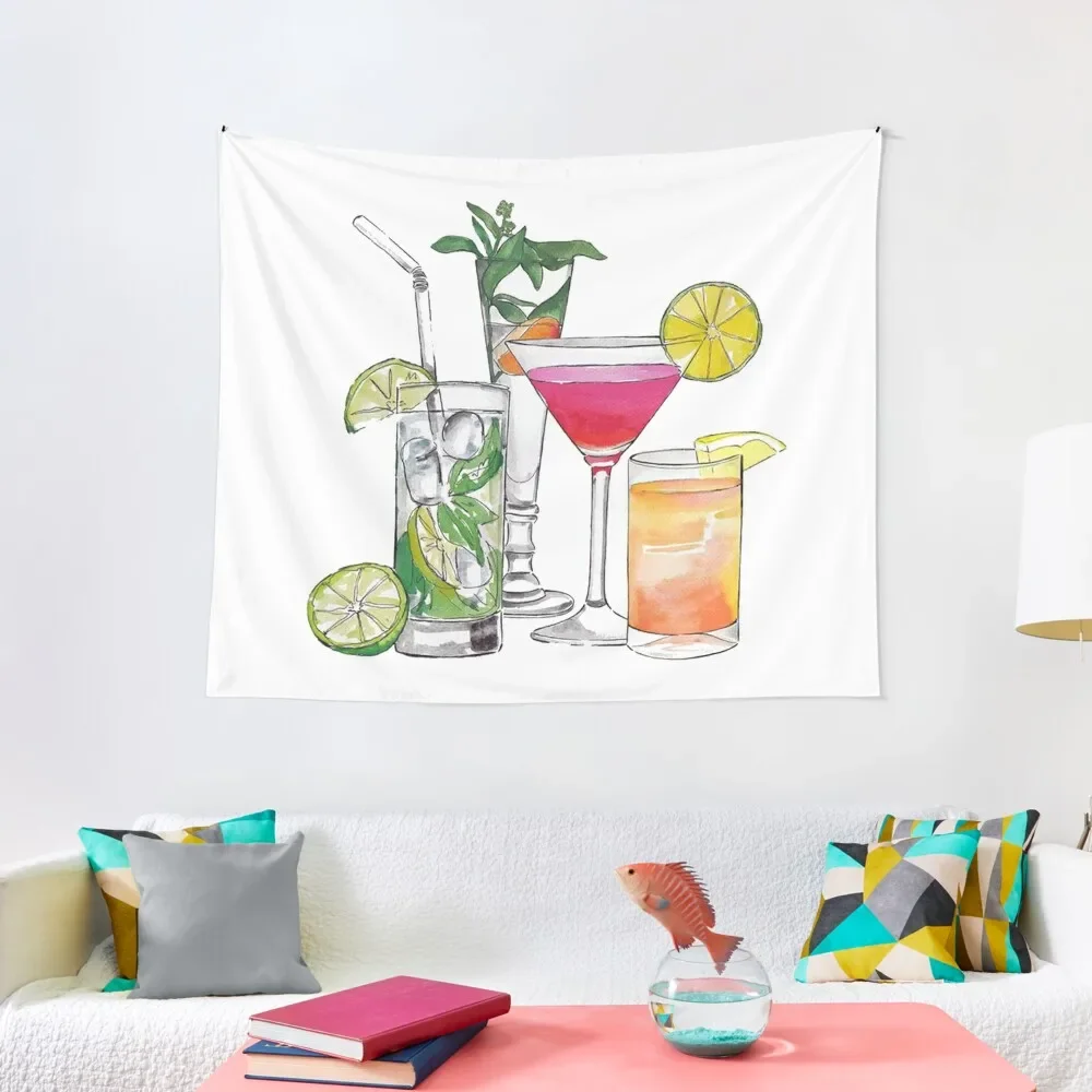 

Alcohol Drinks Tapestry Home Decoration Wall Hanging Decor Room Decoration Accessories Cute Decor Tapestry