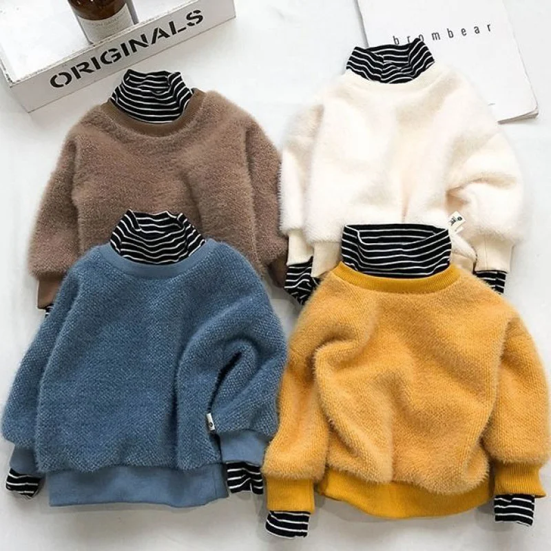 Boys Hoodies Sweatshirts Cotton Thicken Velvet 2022 New Warm Winter Autumn Outwear Baby's Kids Children's Clothing
Boys Hoodies Sweatshirts Cotton Thicken Velvet 2022 New Warm Winter Autumn Outwear Baby's Kids Children's Clothing