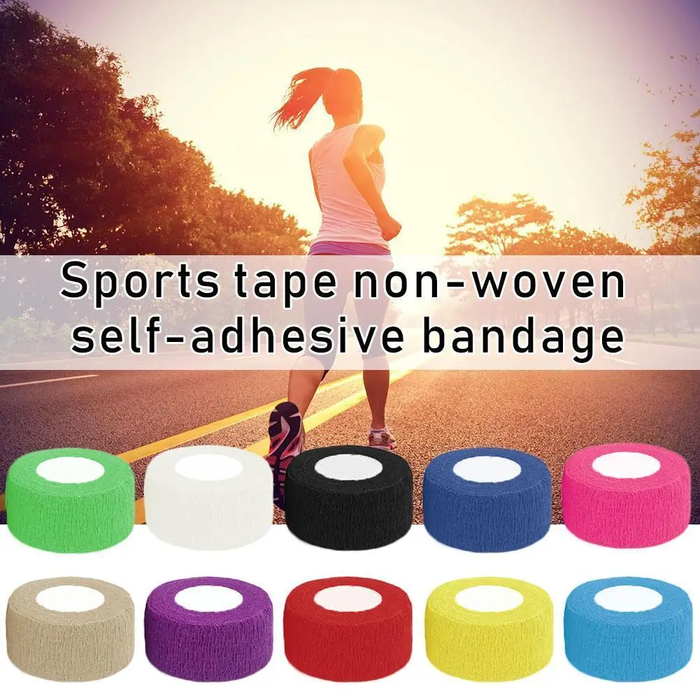 

1 Roll Sport Self-Adherent Tape Elastoplast Adhesive Wrap Cohesive Bandages First Aid Tape Pet Tape 2.5cm*4.5m