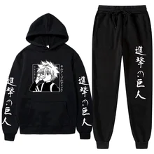 Anime Attack On Titan Levi Winter Tracksuit 2 Piece Set Print Hoodies pants Sportwear men Suit Hooded Sweatshirt Harajuku
Anime Attack On Titan Levi Winter Tracksuit 2 Piece Set Print Hoodies pants Sportwear men Suit Hooded Sweatshirt Harajuku