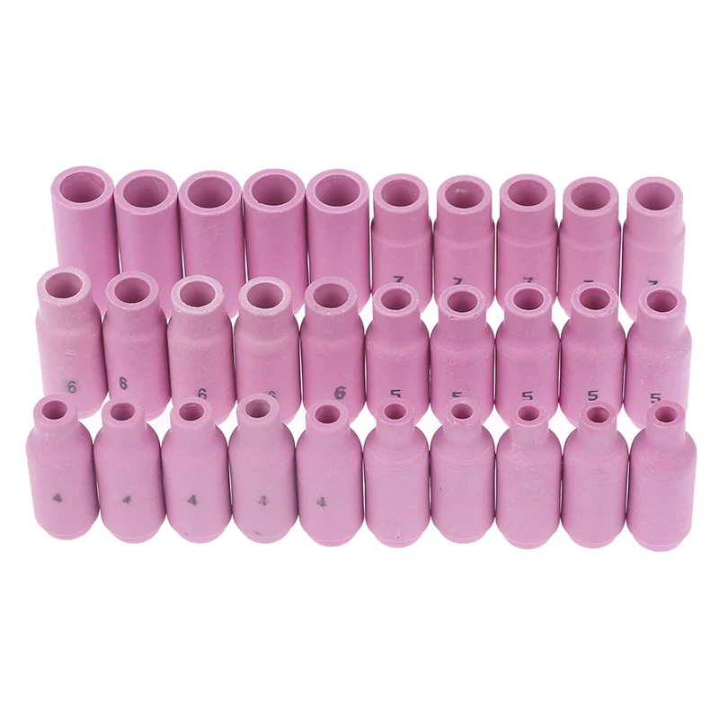 

5x 10N49/50 Plasma Cutting Ceramic Cups Alumina Nozzle Cups TIG Welding Large Special Porcelain Nozzle For Argon Arc Welding Gun