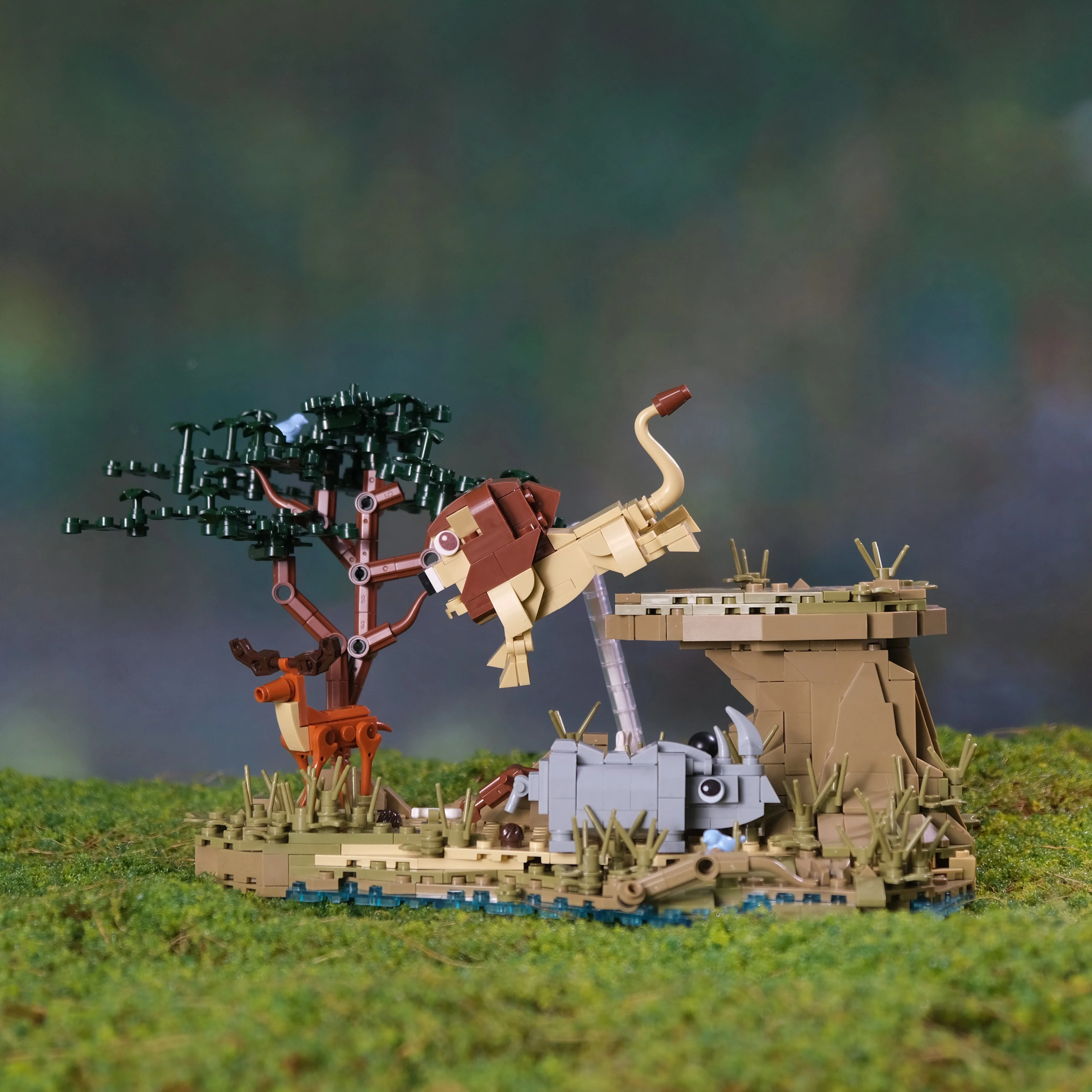 755PCS Creative Tropical Forest Building Blocks Cute Animal Lion Zoo Model Bricks Assemble Toys Birthday Gift for Adults Kids 755PCS Creative Tropical Forest Building Blocks Cute Animal Lion Zoo Model Bricks Assemble Toys Birthday Gift for Adults Kids