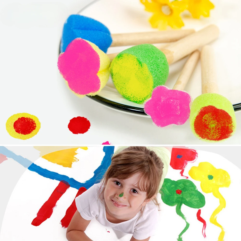 

Наборы игрушек для рисования «сделай сам», губка, штамп, трафарет, уплотнения, Обучающие Развивающие игрушки для детей, искусство и ремесло