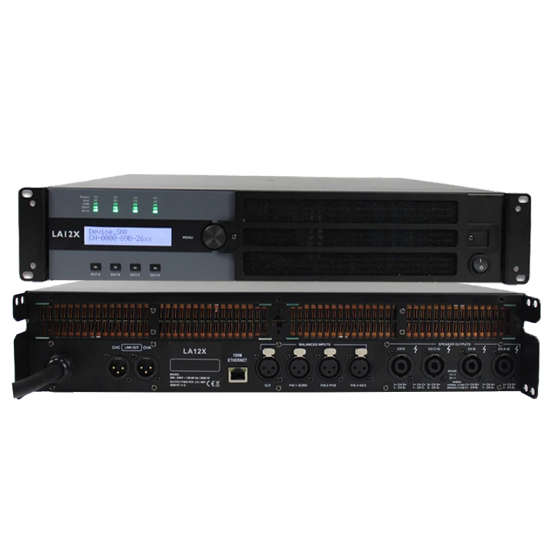 

Products subject to negotiationLA12X 4000 watt subwoofer 4 channel dsp power amplifier audio