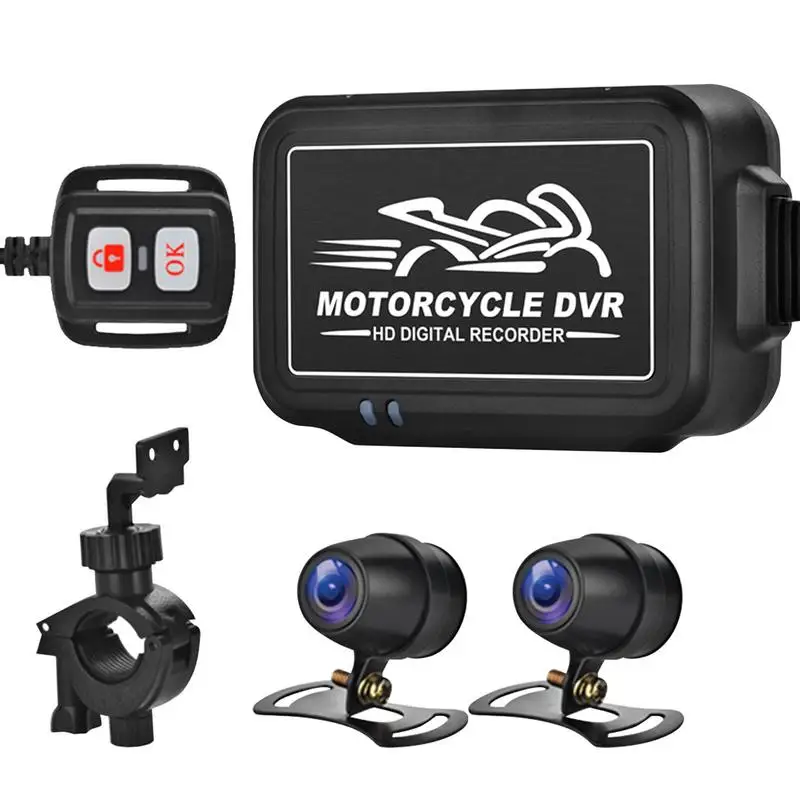 Front And Rear Cam Waterproof Recorder Front And Rear 1080P Dual 150 Wide Angle Motorcycle Cam Camera Sportbike Recording DVR
Front And Rear Cam Waterproof Recorder Front And Rear 1080P Dual 150 Wide Angle Motorcycle Cam Camera Sportbike Recording DVR