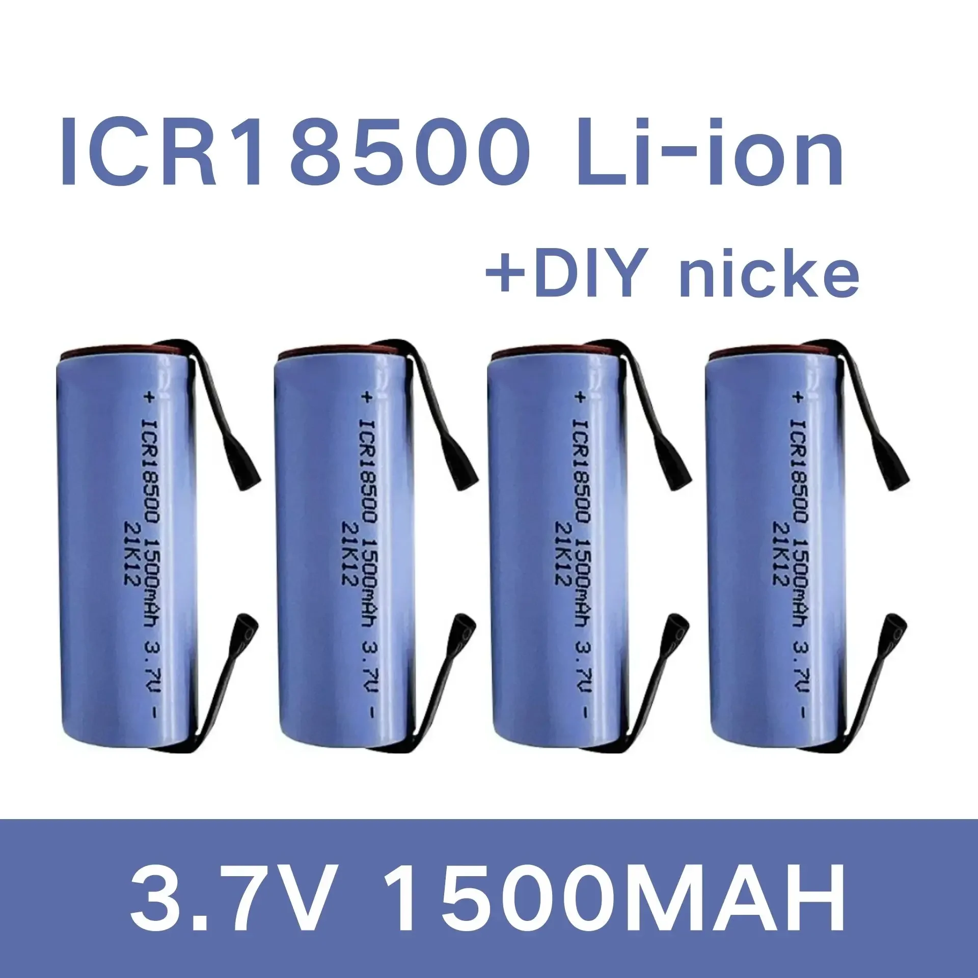 Batterie Li-Ion Rechargeable 18500, 3.7V 1500mAh, légère et de grande capacité, + feuille de Nickel à faire soi-même
Batterie Li-Ion Rechargeable 18500, 3.7V 1500mAh, légère et de grande capacité, + feuille de Nickel à faire soi-même
