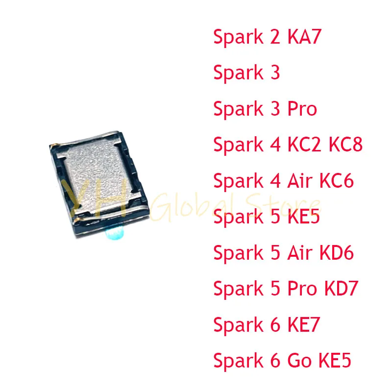 

5PCS Loudspeaker For Tecno Spark 2 3 4 5 6 Pro Air KA7 KC2 KC4 KC6 KE5 KD6 KD7 KE7 Loud Speaker Buzzer Ringer Flex