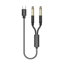 Adapter Type C To Dual 6.35 Mono Line Portable Excellent Audio Cable Design Usb-c To Dual 6.35y Splitter Cable
Adapter Type C To Dual 6.35 Mono Line Portable Excellent Audio Cable Design Usb-c To Dual 6.35y Splitter Cable
