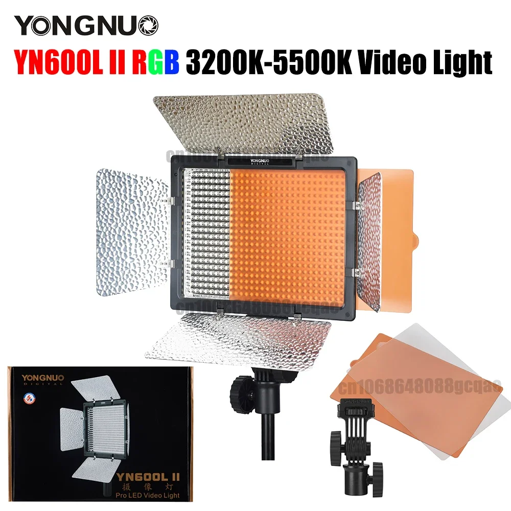 Yongnuo YN600L II 3200-5500K Bi-color Remote Control CRI95+ 4800LM LED Video Light Panel for Makeup TikTok Live Fill Lighting
Yongnuo YN600L II 3200-5500K Bi-color Remote Control CRI95+ 4800LM LED Video Light Panel for Makeup TikTok Live Fill Lighting