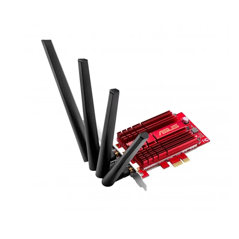ASUS PCE-AC88 Wireless Adapter 4x4 802.11ac Wireless AC3100 PCIe WiFi adapter speed up to 3100Mbps
ASUS PCE-AC88 Wireless Adapter 4x4 802.11ac Wireless AC3100 PCIe WiFi adapter speed up to 3100Mbps