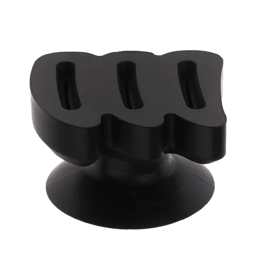 

Portable Anti-skid Picks Holder Pick-holding Clip Suction Cup Black