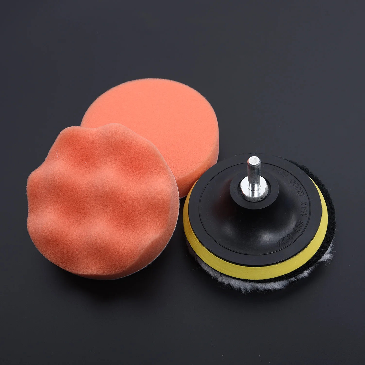 Waffle Foam Polishing Pad + Buffing Polishing Pad + White Wool Buffing Polishing Pad + M10 Thread Drill + Adaptor
Waffle Foam Polishing Pad + Buffing Polishing Pad + White Wool Buffing Polishing Pad + M10 Thread Drill + Adaptor