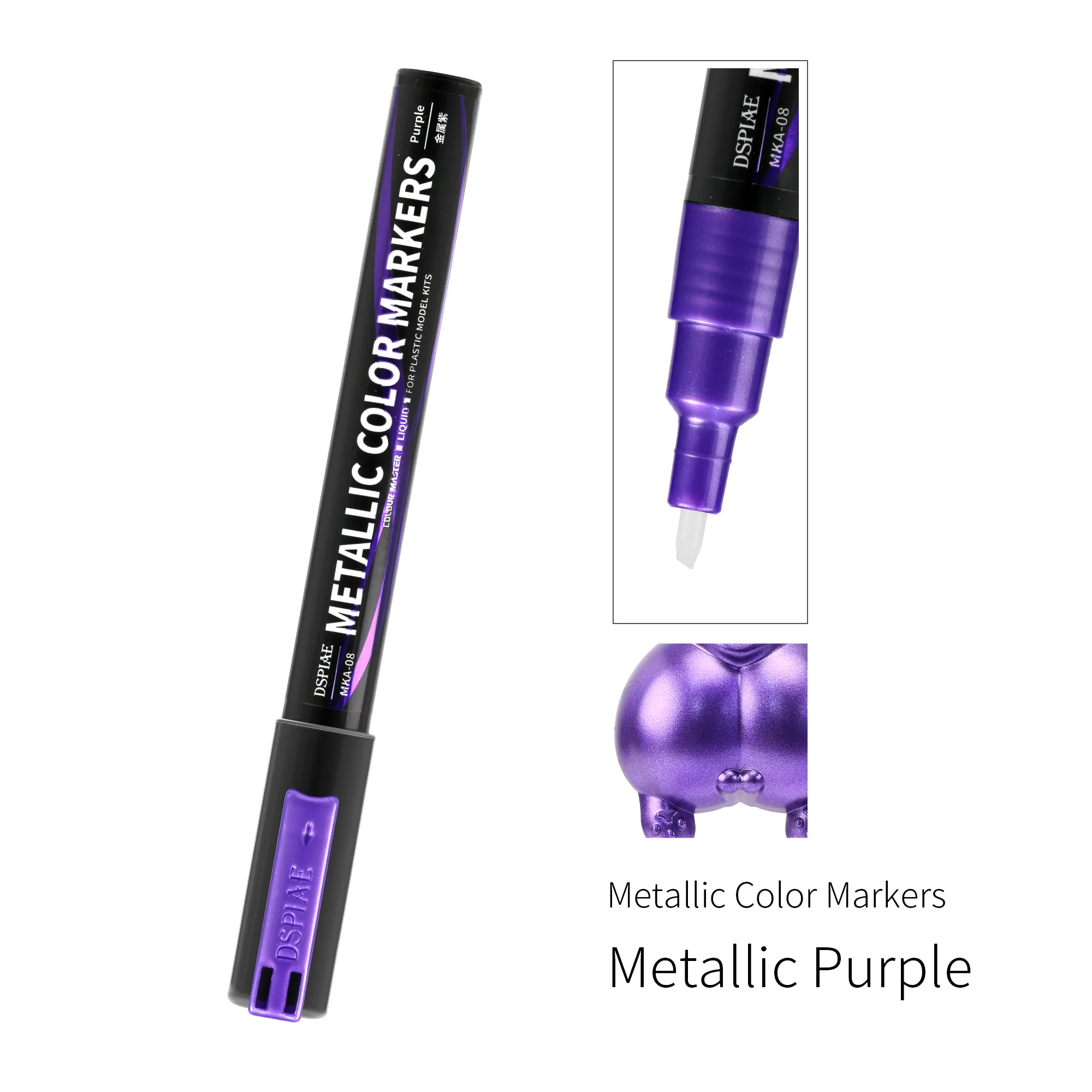 DSPIAE MKA Super Metallic Marker Brush Pen Environment-friendly Water-based Soft Head Sliver Gold Pink Red Blue Green Orange
DSPIAE MKA Super Metallic Marker Brush Pen Environment-friendly Water-based Soft Head Sliver Gold Pink Red Blue Green Orange