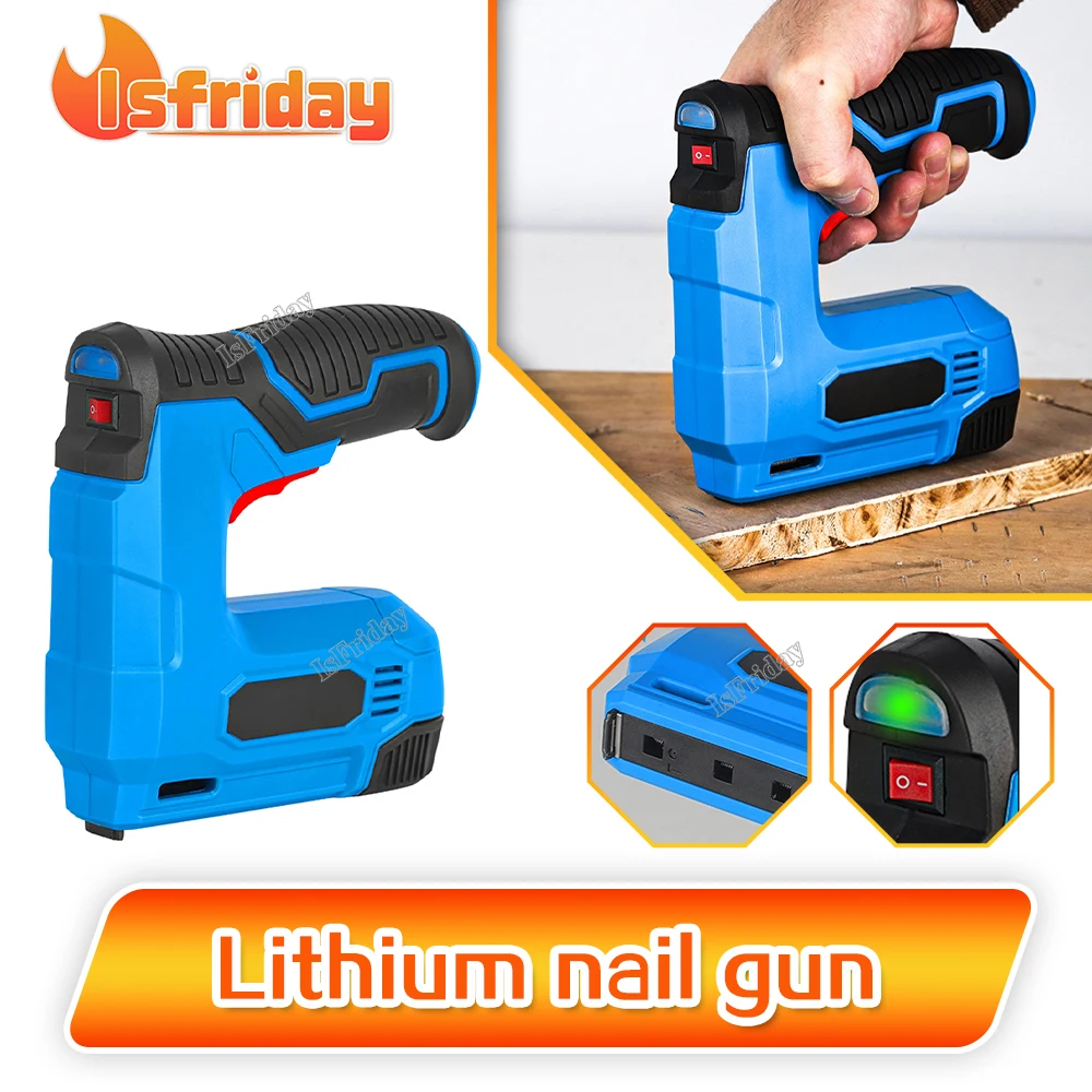 Electric 2 in 1 Nailer/Stapler Gun Lithium-ion Cordless Nail Gun Staple Gun Nailer Stapler Multitool Nail Stapler Gun
Electric 2 in 1 Nailer/Stapler Gun Lithium-ion Cordless Nail Gun Staple Gun Nailer Stapler Multitool Nail Stapler Gun