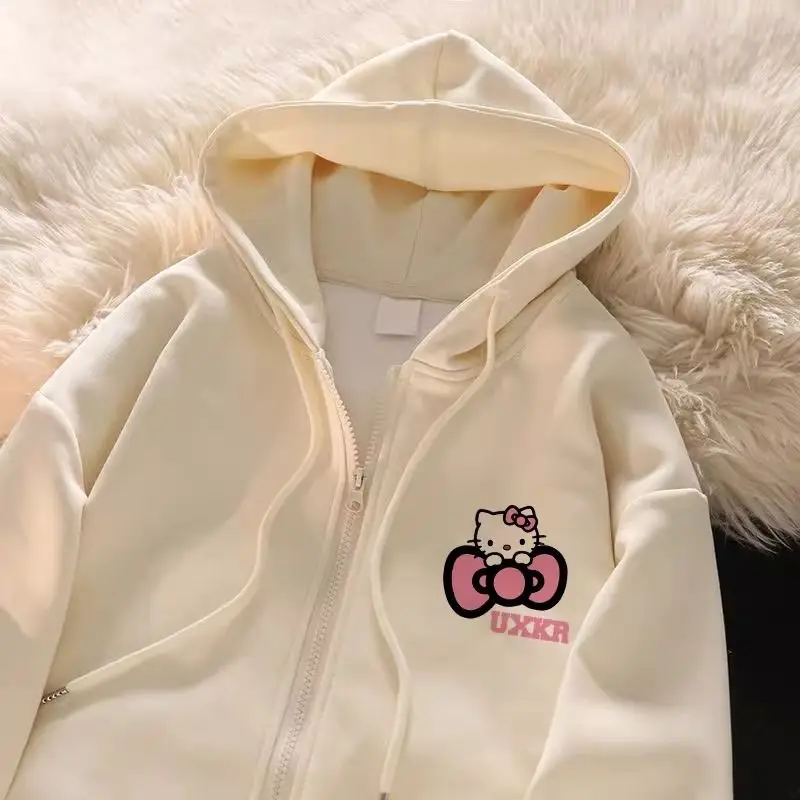 New Kawaii Anime Sanrio Hello Kitty Coat Cute Cartoon Hoodie Ladies Spring Lovely Jacket Girl Heart Creative Gift Toys for Girls
New Kawaii Anime Sanrio Hello Kitty Coat Cute Cartoon Hoodie Ladies Spring Lovely Jacket Girl Heart Creative Gift Toys for Girls