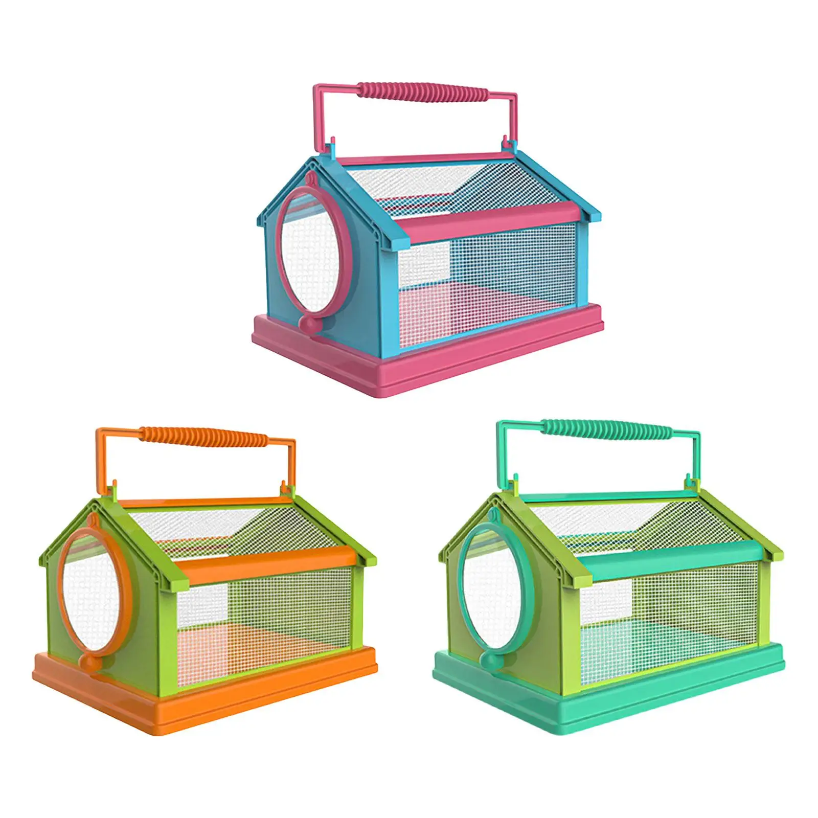 

Insect Butterfly Habitat Cage Mesh Cage Collapsible Kids Outdoor Critter with Carrying Handle Nature Science Accessories