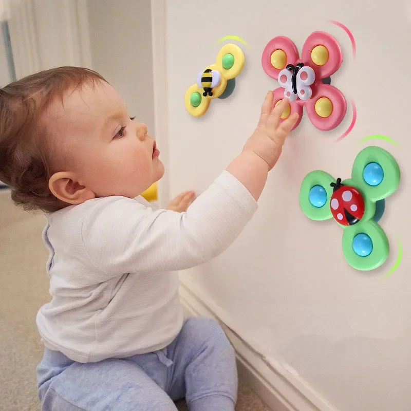 Baby Bath Spinner Rotating Suction Animal Sucker Insect Fidget Fingertip Kid Funny Rattles Teether Educational decompression Toy
Baby Bath Spinner Rotating Suction Animal Sucker Insect Fidget Fingertip Kid Funny Rattles Teether Educational decompression Toy