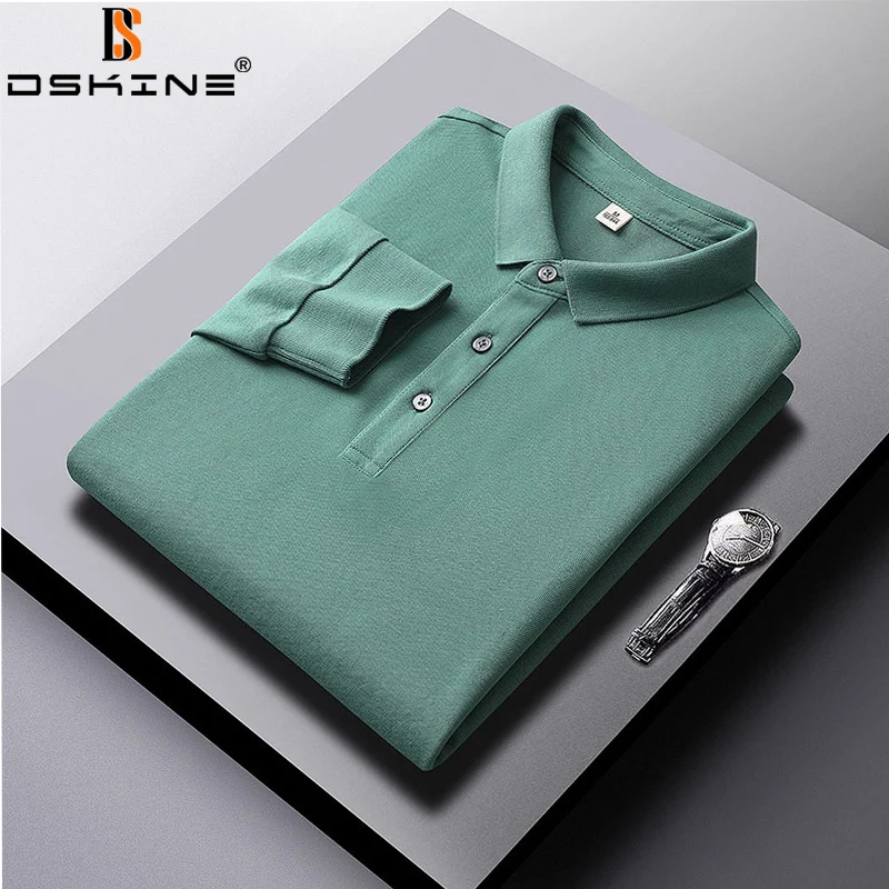 Men Spring Polo Long Sleeves Solid Color Business Casual Fashion Cotton Breathable Solid Color Men Long Sleeve Premium Clothing
Men Spring Polo Long Sleeves Solid Color Business Casual Fashion Cotton Breathable Solid Color Men Long Sleeve Premium Clothing