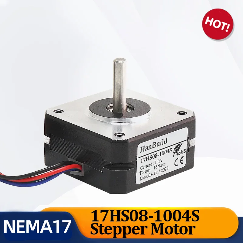 

5PCS stepper motor17HS08-1004S Nema17 20mm 1A 16N.cm 42 Step Motor 4-Lead Small motor short For 3D Printer Monitor Equipment