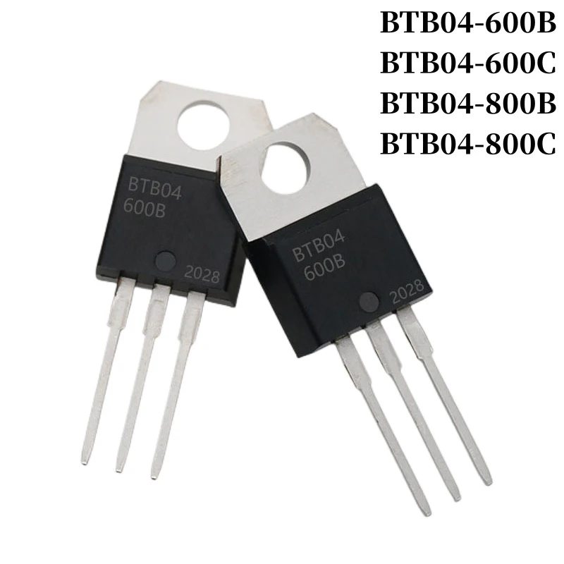 10~1000Pcs BTB04-600B BTB04-600C BTB04-800B BTB04-800C Thyristor TO-220 4A 600V/800V DIP Triac Large Chip
10~1000Pcs BTB04-600B BTB04-600C BTB04-800B BTB04-800C Thyristor TO-220 4A 600V/800V DIP Triac Large Chip