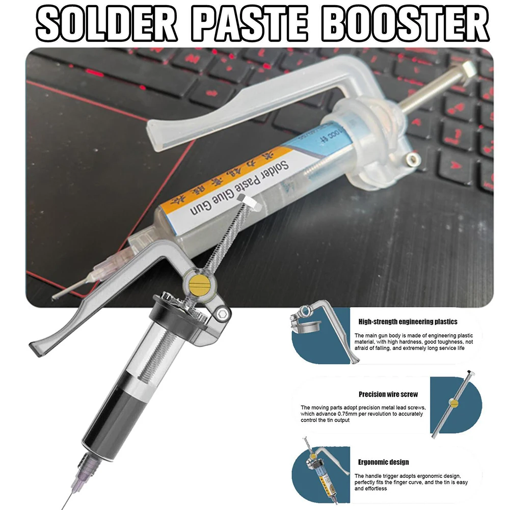 Flux Syringe Paste Dispenser Plastic+stainless Steel Portable With Needle 100x50x30mm Gun Flux Universal Brand New
Flux Syringe Paste Dispenser Plastic+stainless Steel Portable With Needle 100x50x30mm Gun Flux Universal Brand New